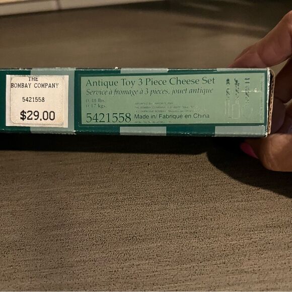 Antique Toy 3 piece Cheese Set - Picture 4 of 4